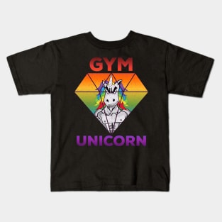 Gym unicorn Kids T-Shirt